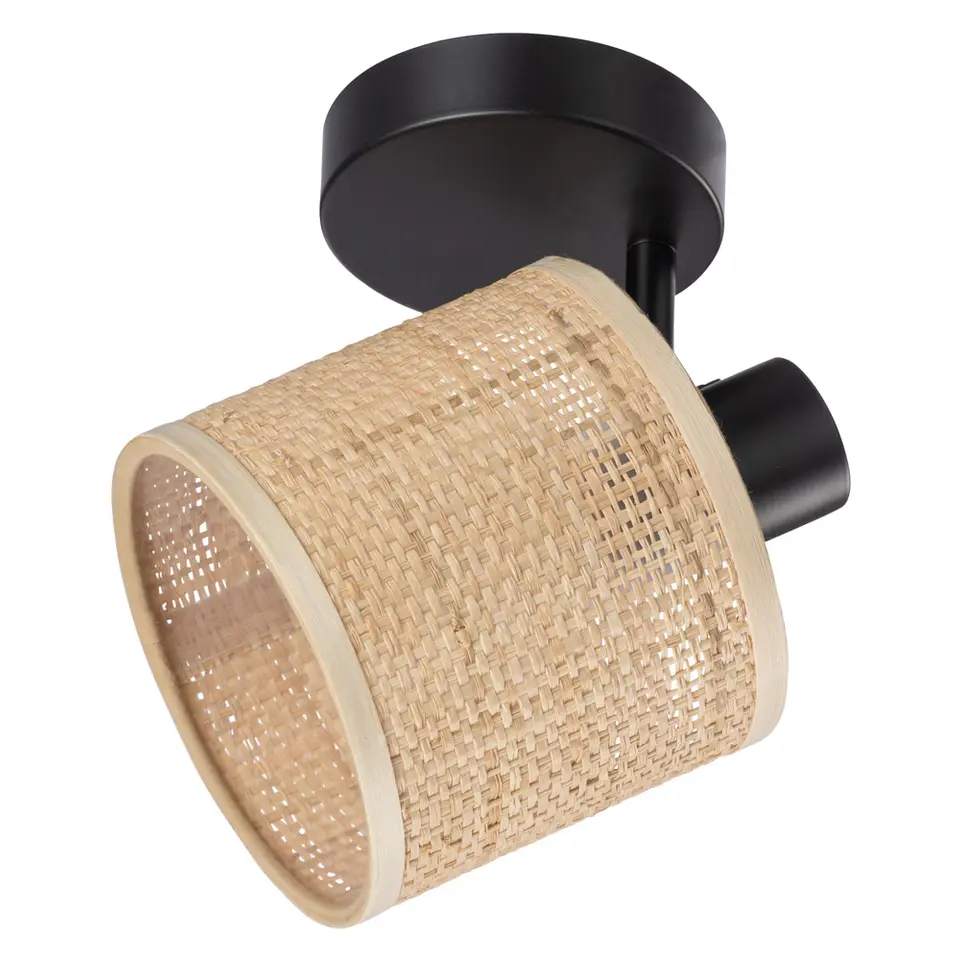 Spot Romana - naturel/mat zwart - 17x&Oslash;13 cm