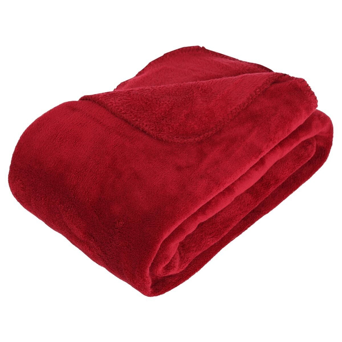 Microfibre plaid Red, 180x230 cm