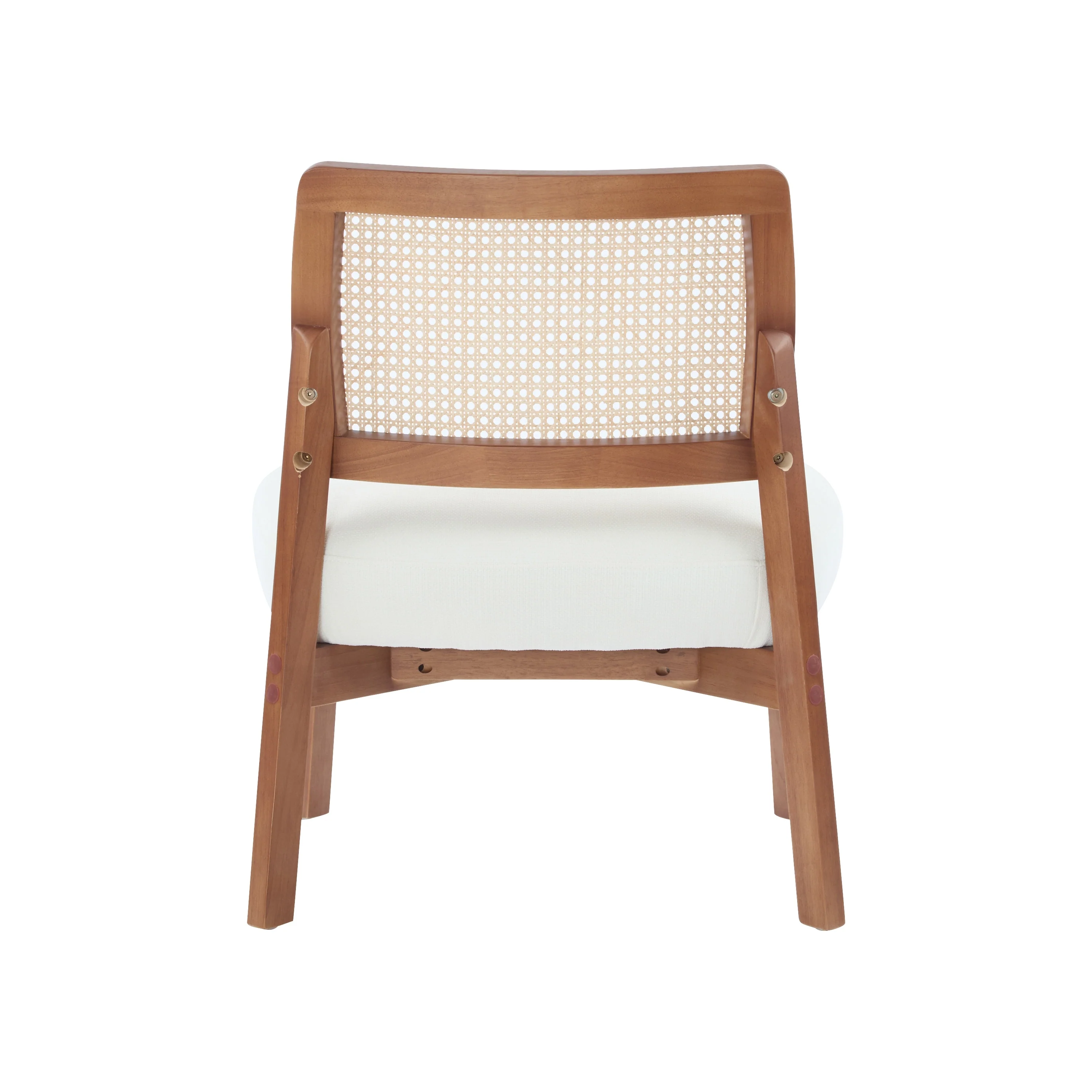 Christopher Knight Home -Alma (Set of 2) Modern Beige Lounge Chair with Woven Backrest, Sturdy Wooden Frame