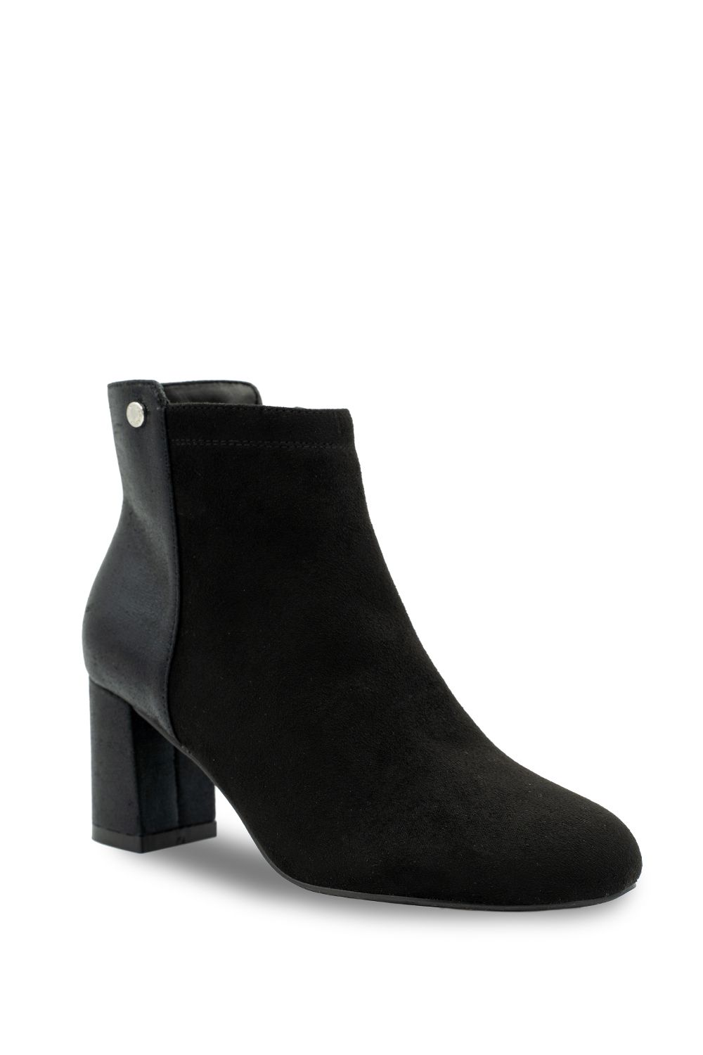 Paradox London Alathea' Micro Suede Mid Block Heel Ankle Boot