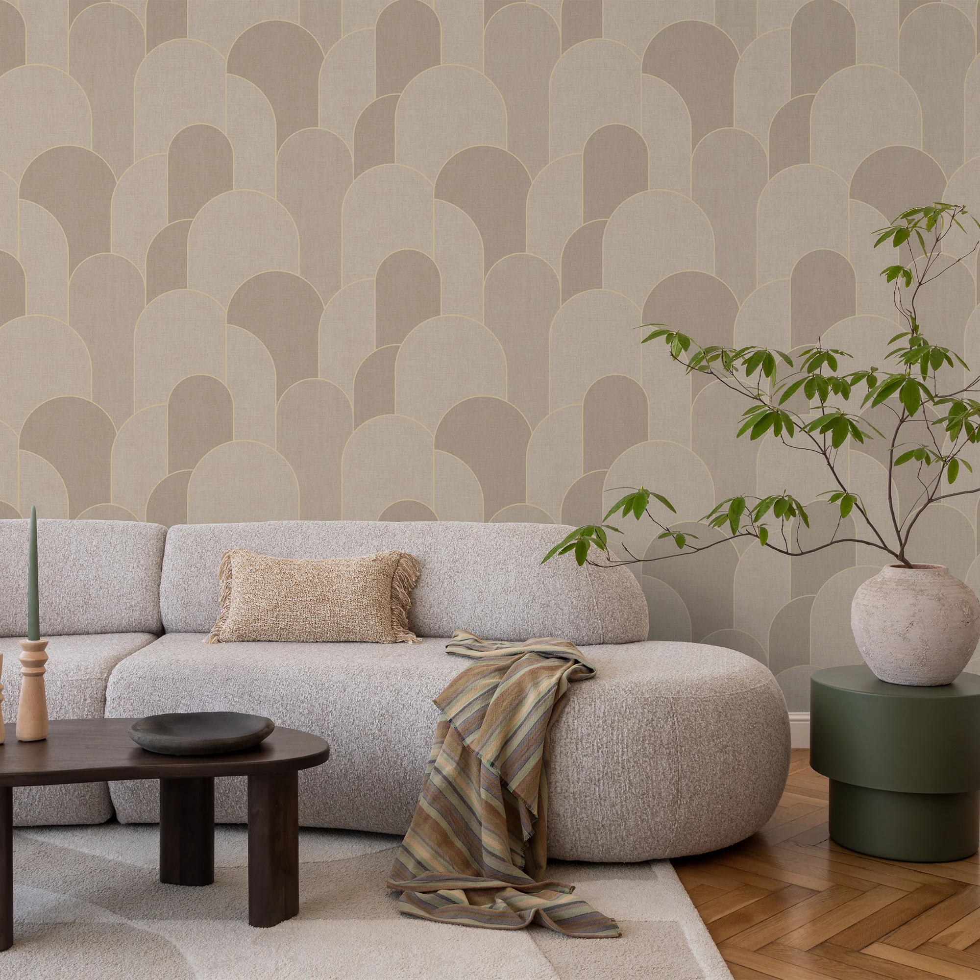 4MURS Papier peint intissé ALEXA coloris vert clair