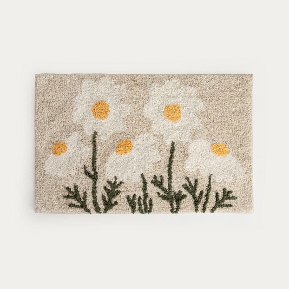 Dywanik łazienkowy TIFA w kwiatowy wzór 50x80 cm