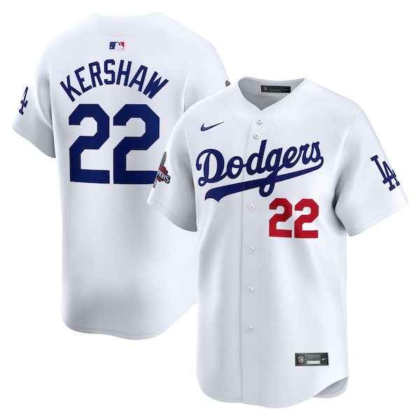 Clayton Kershaw Los Angeles Dodgers Nike 2024 World Series Champions Home Limited Player Jersey - White