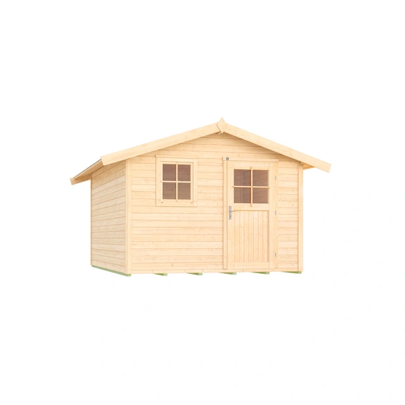 Gartenhaus »123 Gr.5«, Holz, BxHxT: 390 x 247 x 295 cm (Außenmaße inkl. Dachüberstand)
