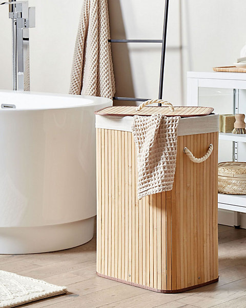 Panier KOMARI Bambou Marron clair 72 L