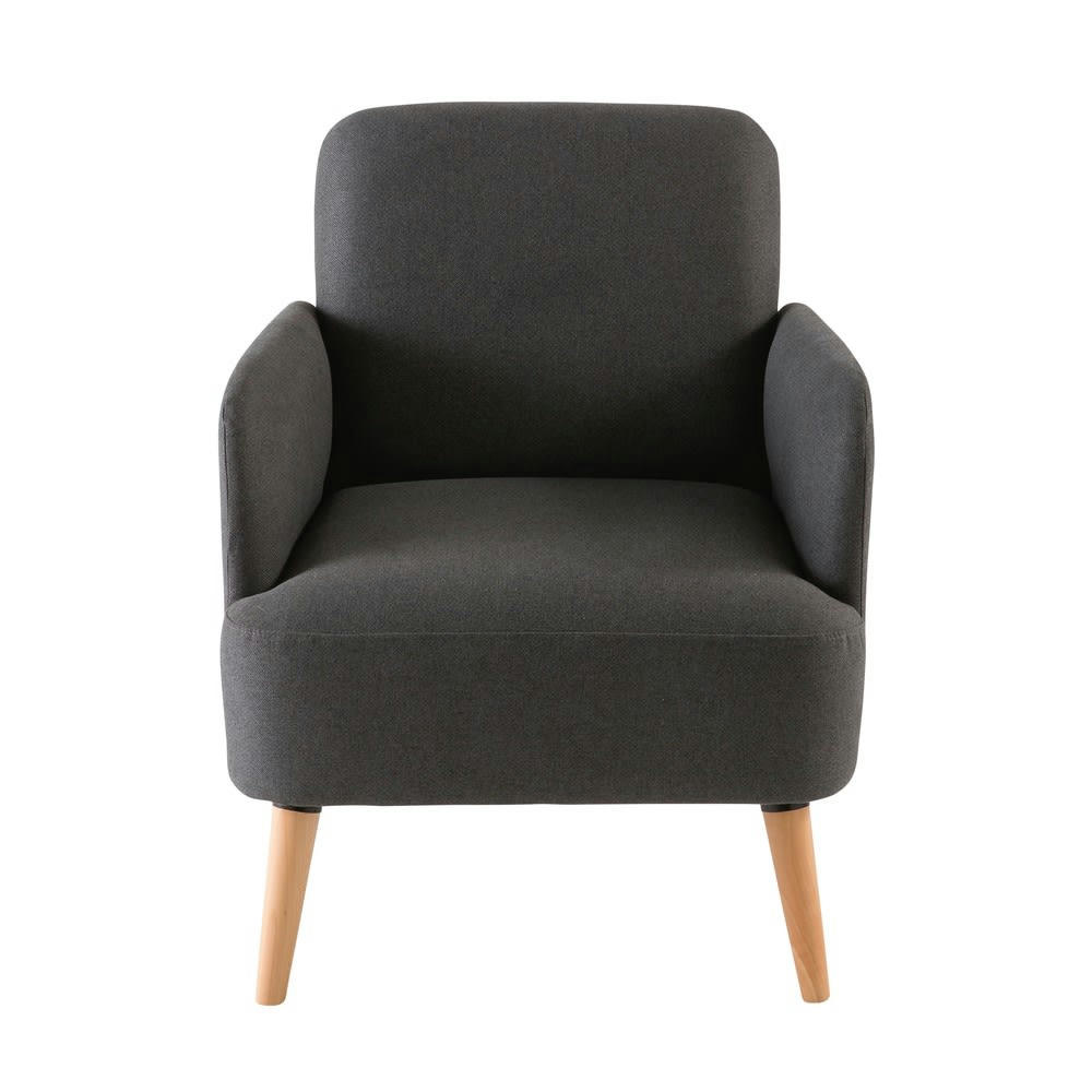 Honey - Fauteuil gris anthracite