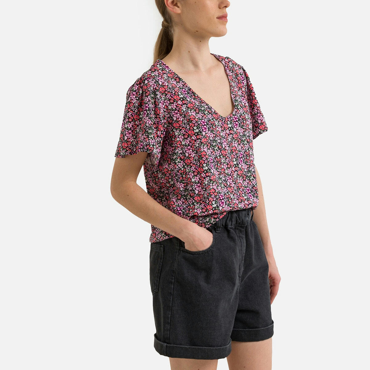 Blouse imprimée manches courtes