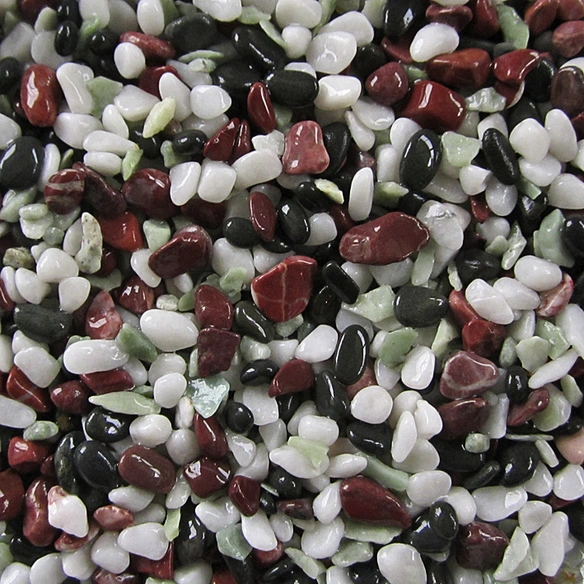 Aquarium-Bodengrund, 5 kg, Naturkies, bunt