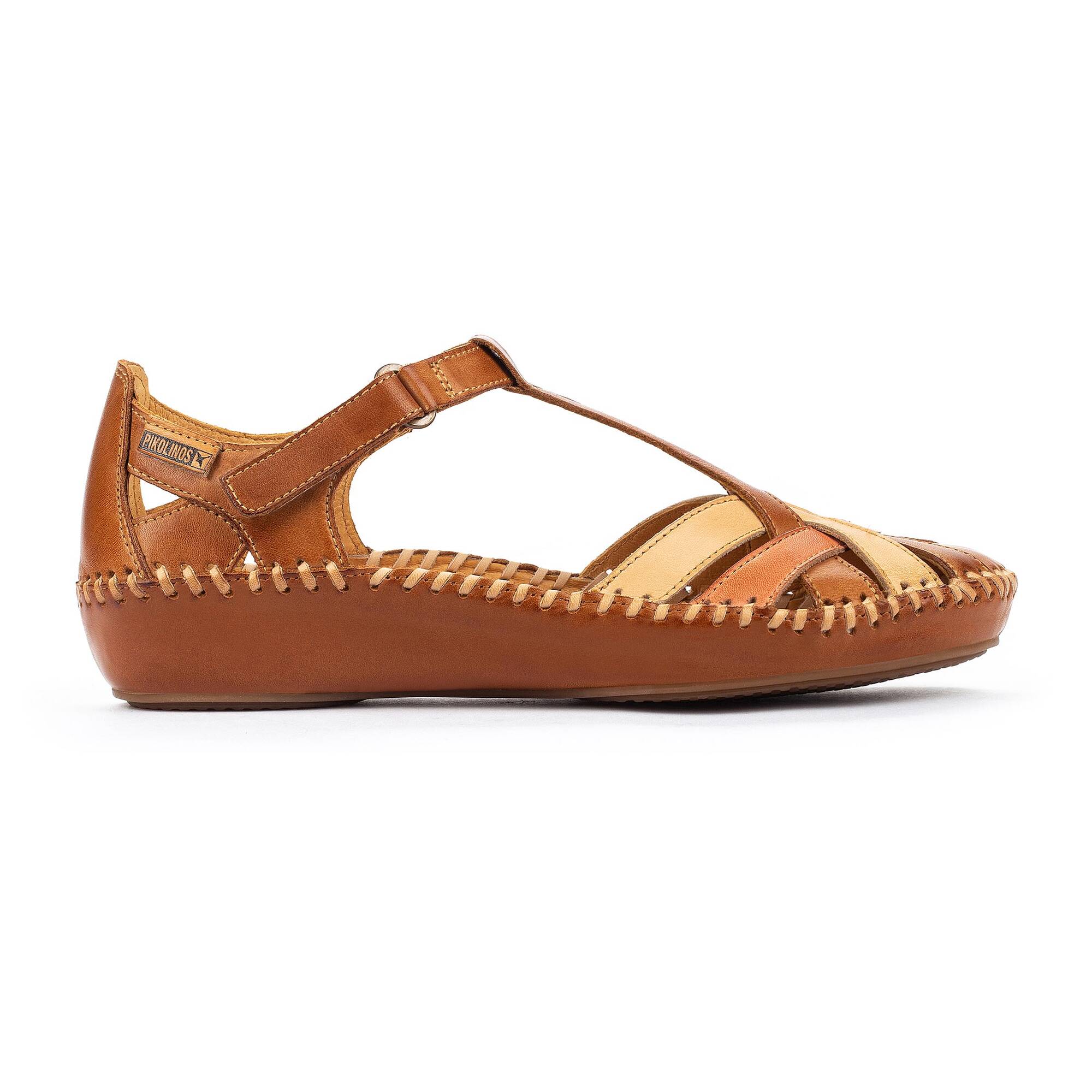 P. VALLARTA - Zapato semiabierto con cierre adherente para mujer