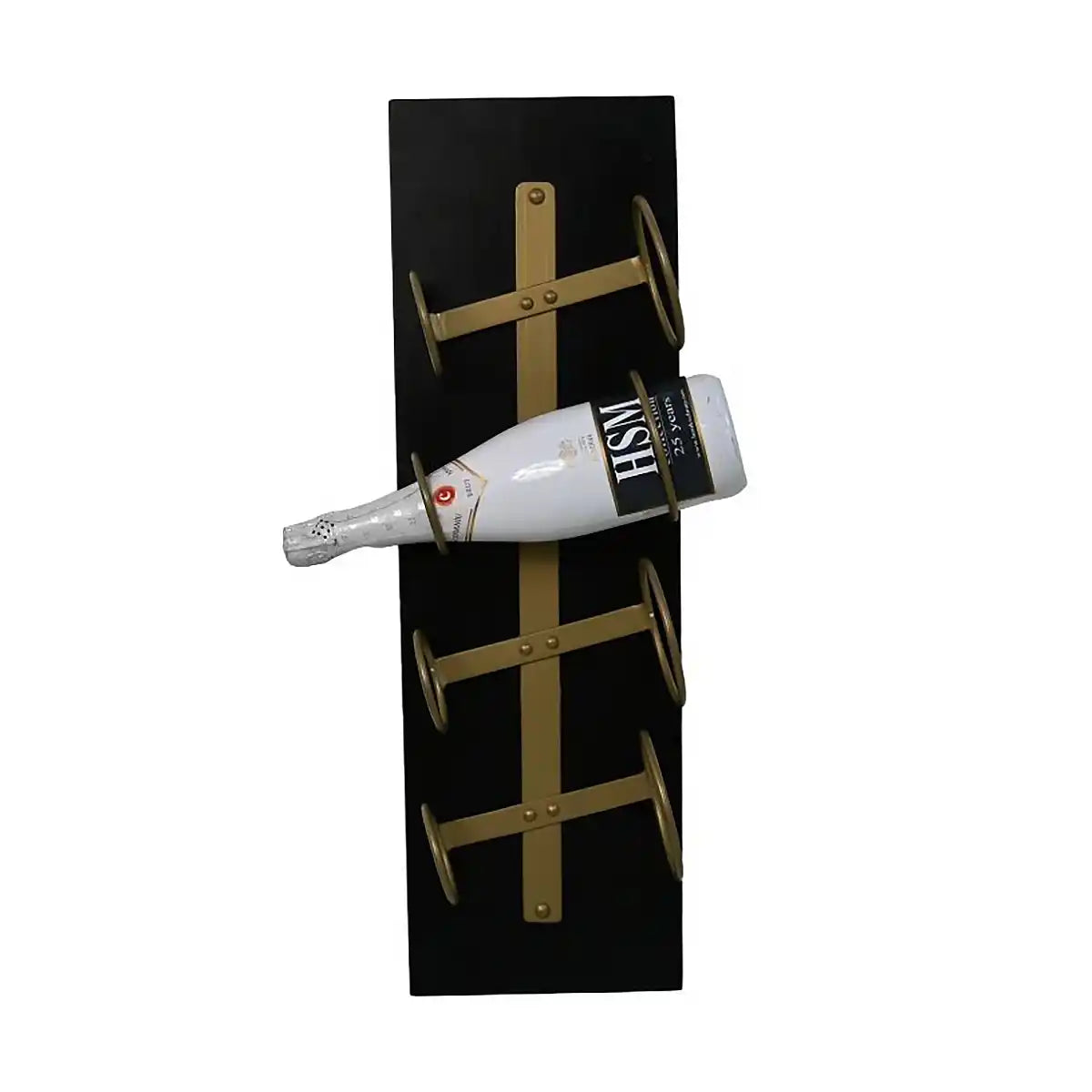 HSM Collection Wijnrek Diabo - wand - 4 flessen - goud