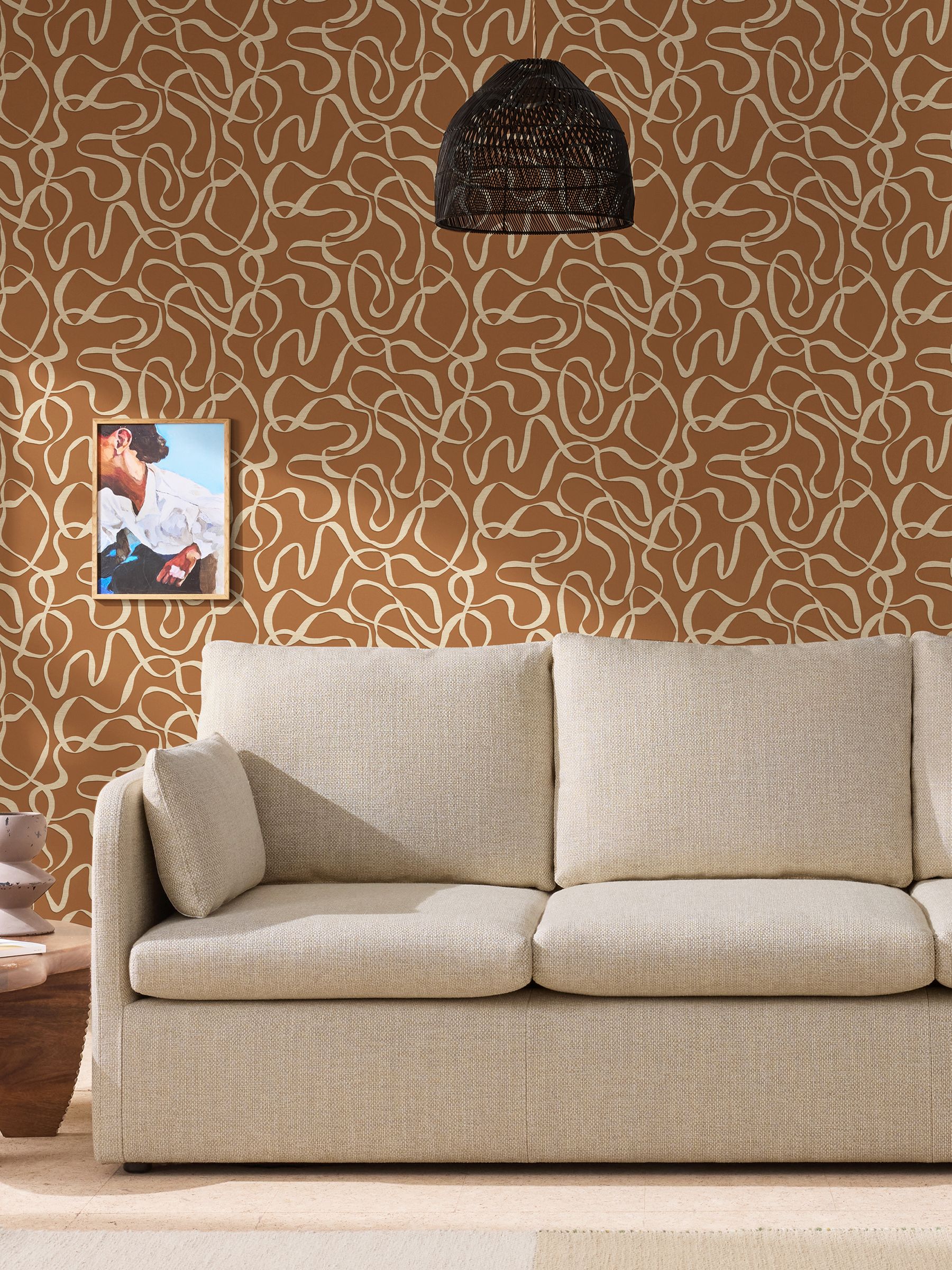Varri 10M Wallpaper in Burnt Orange