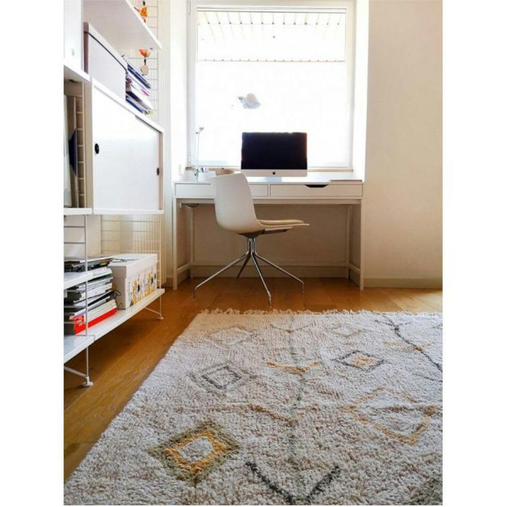 KAAROL - Tapis coton lavable terre 170x240cm