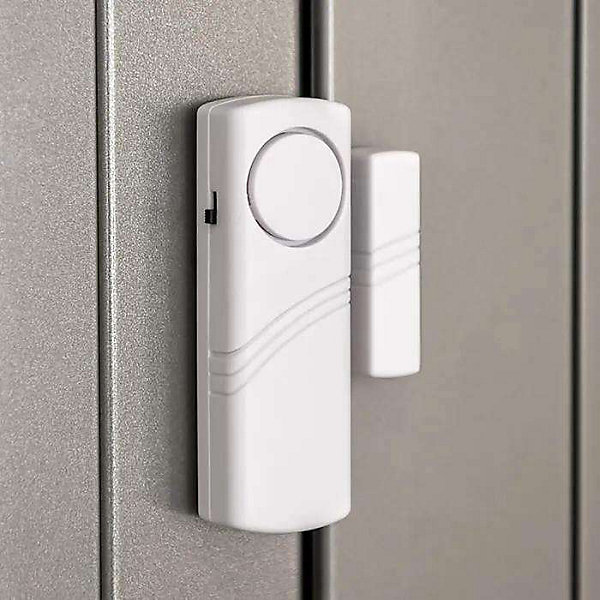 Alarme porte et fenetre sans fil magnetique 100 dB lot de 4 detecteurs 9.3L x 1.4L x 2.2H cm - KWMOBILE