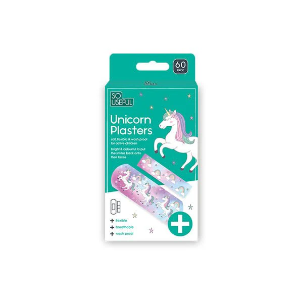 So Useful Unicorn Plasters 60 Pack