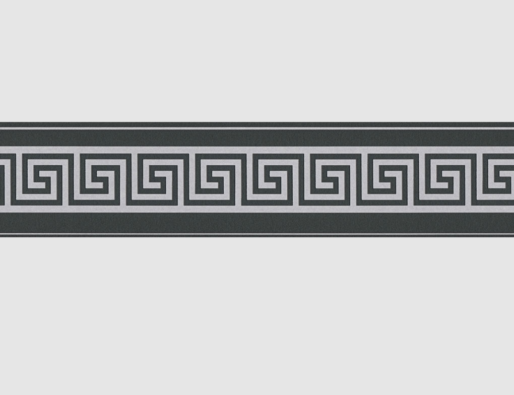 Tapetenborte Grafik Schwarz