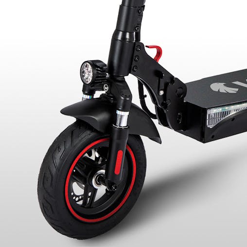 NNEMB Fusion 7 Electric Scooter with Seat option 800W 48V 13Ah Lithium 50km Range Quad Shocks 10 inch Tyres