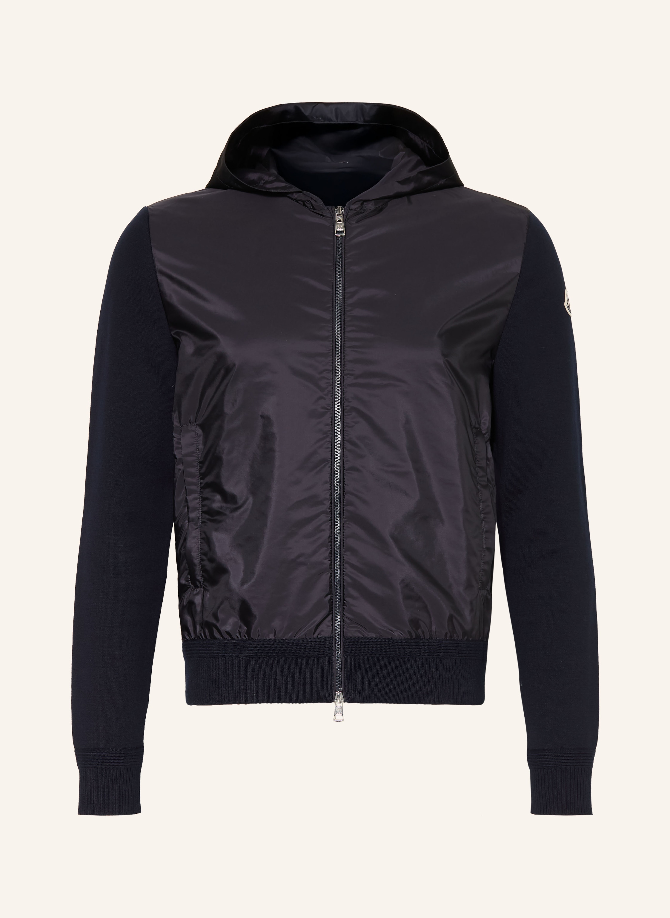 MONCLER Strickjacke im Materialmix