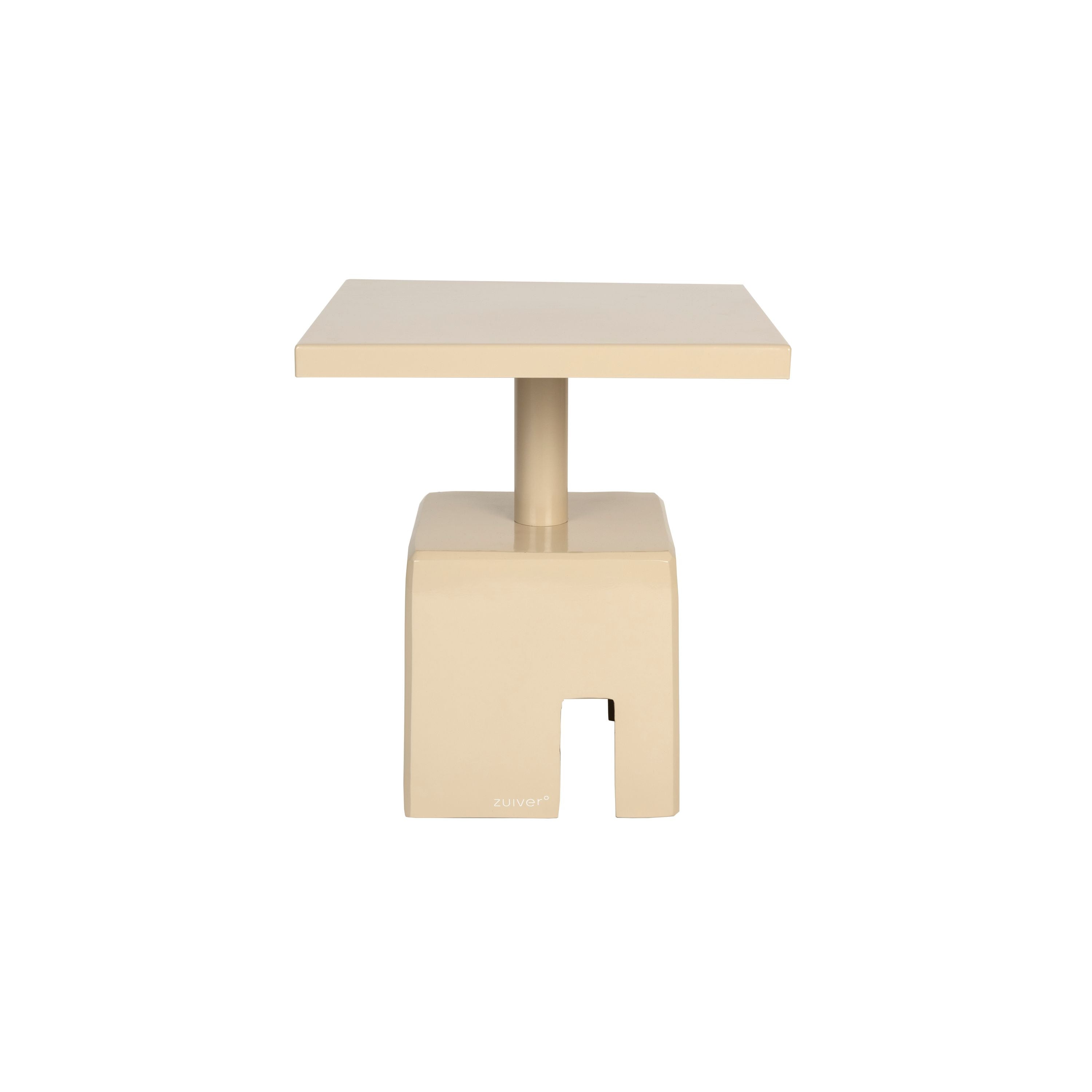 Zuiver Chubby Bijzettafel Vierkant 40x40 cm Beige
