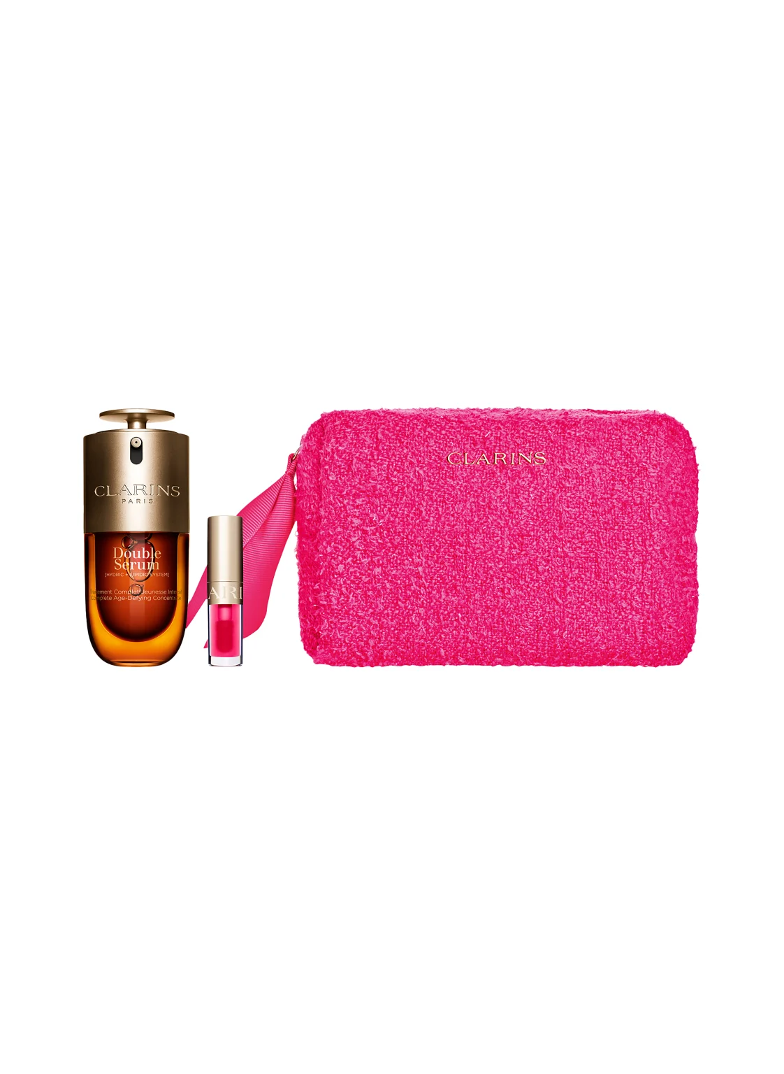 CLARINS DOUBLE SERUM & LIP OIL HOLIDAY SEASON