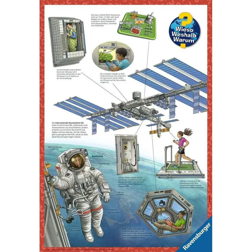 Puzzle 100-teilig Auf der Weltraumstation