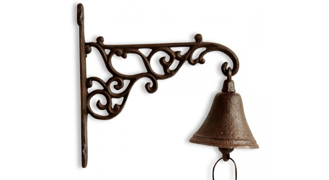 - Cloche Fonte Marron 24x9x21cm