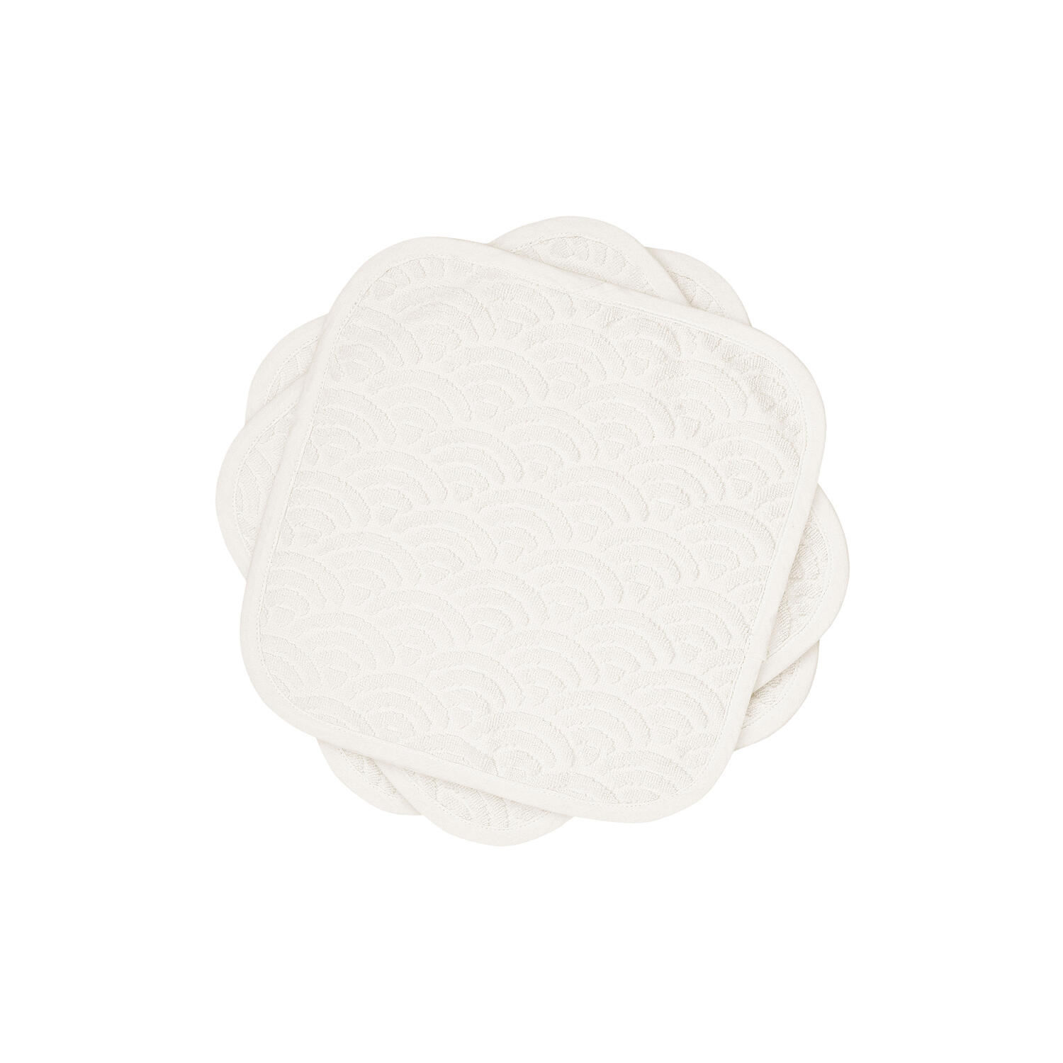 Vaskeklude 3-pak, off-white