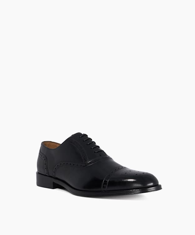 Soliders Black - Leather Lace-Up Brogues