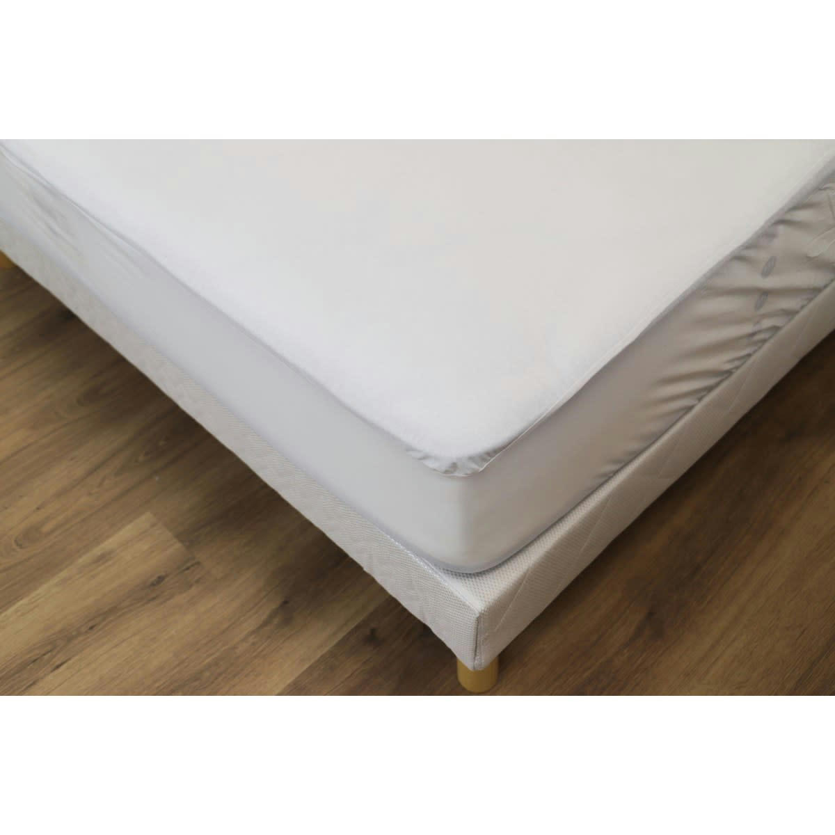 - Alèse protège matelas respirante en coton blanc 110x190 cm