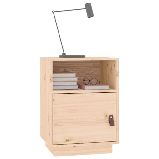 NNEVL Bedside Cabinets 2 pcs 40x34x55 cm Solid Wood Pine