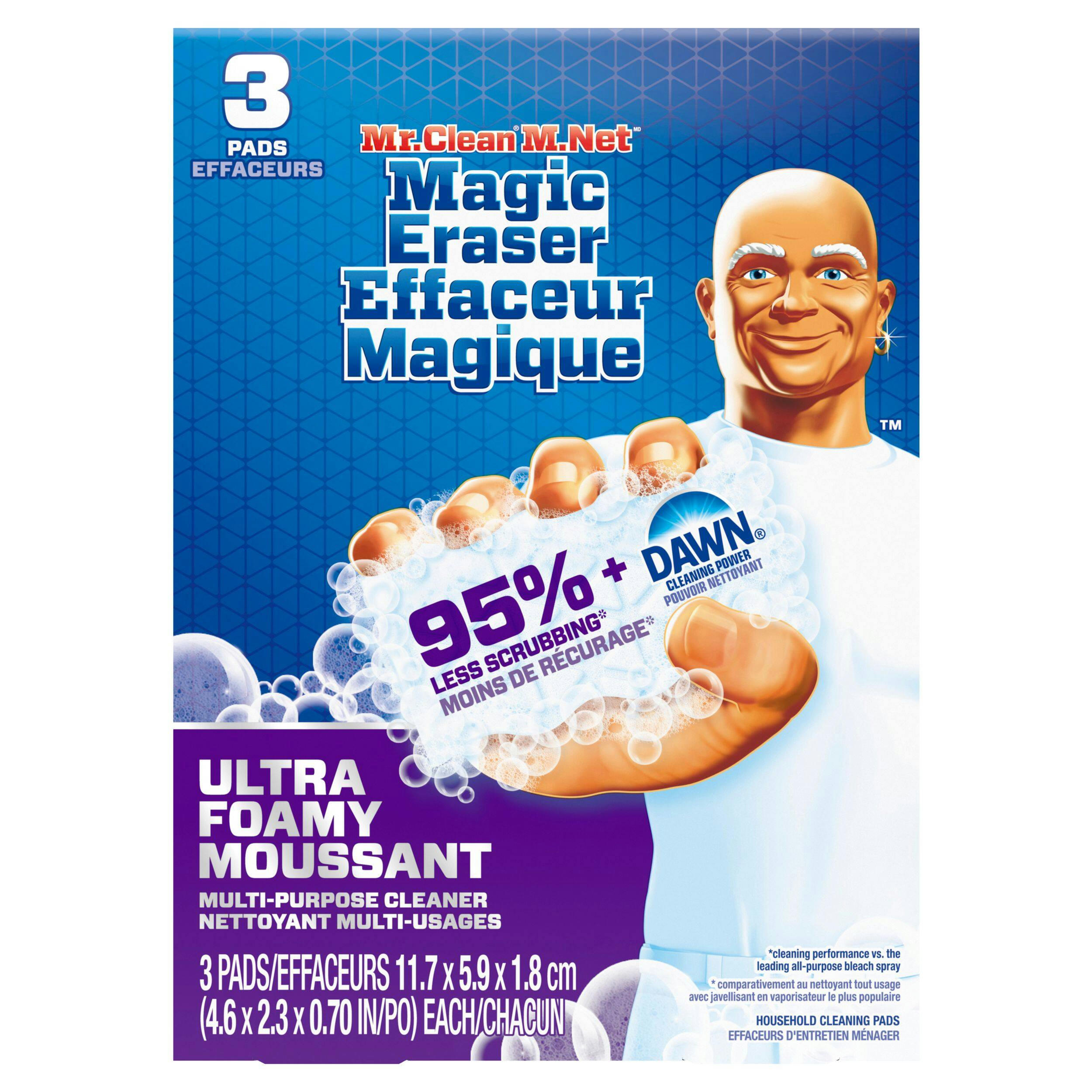 Mr. Clean Magic Eraser, Ultra Foamy, 3-pk