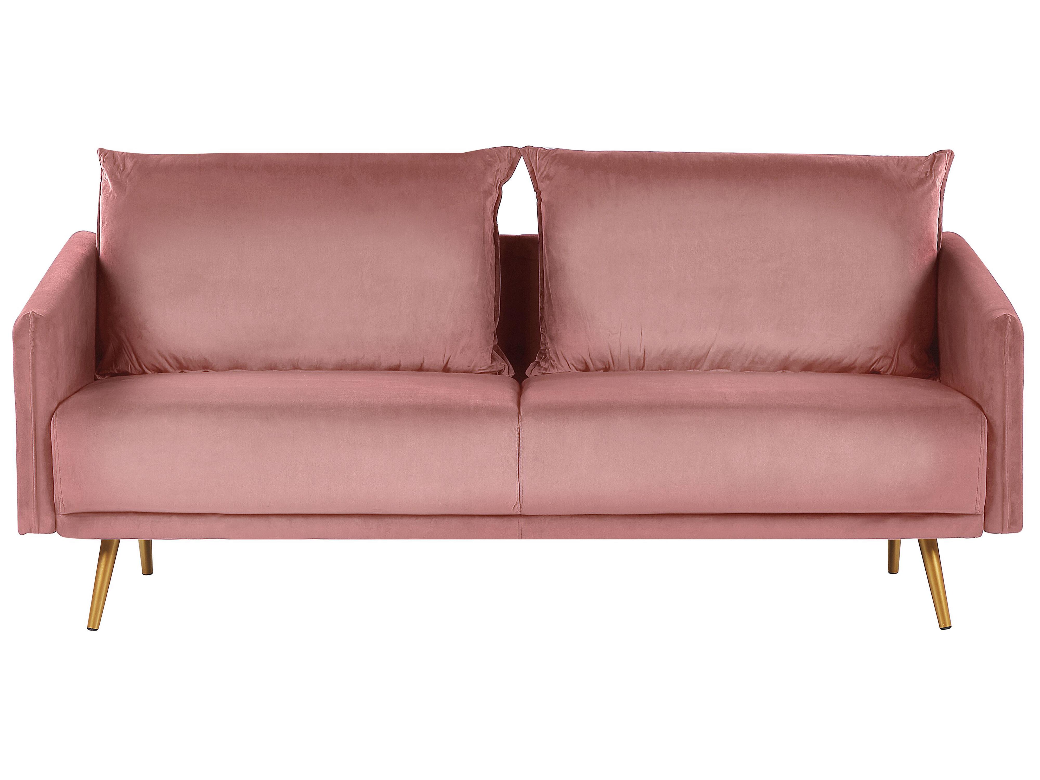 Sofa 2 Seater MAURA Velvet Pink