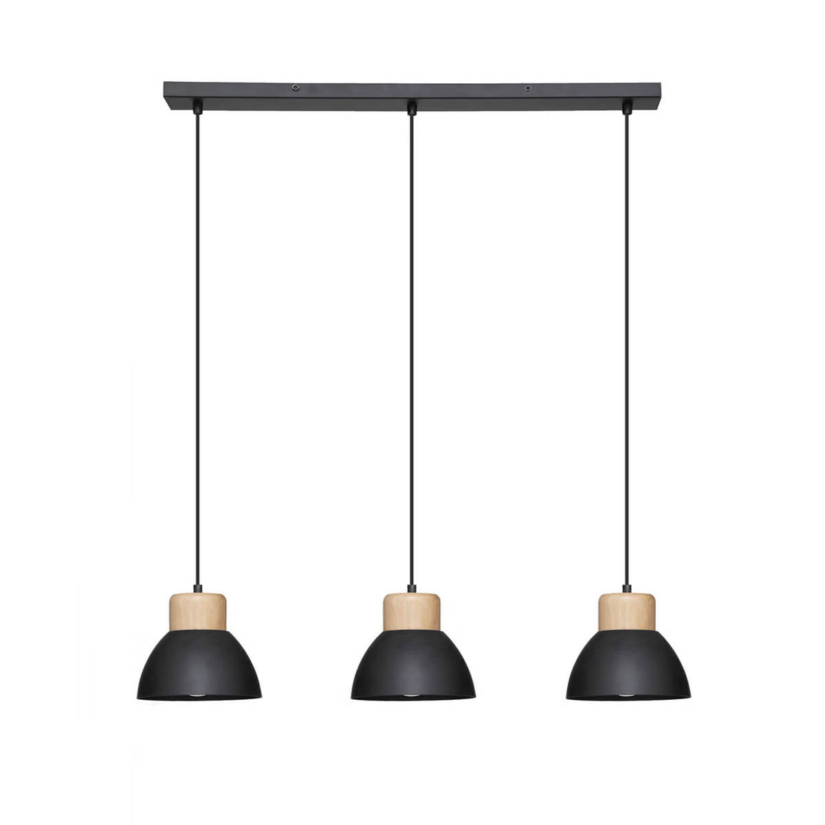Lampa nad stół Desy, 3-punktowa, Ø 15 cm