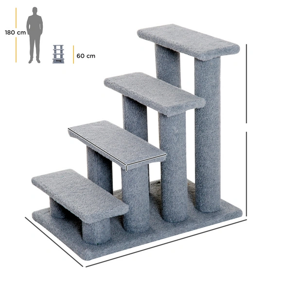 Treppe, 63 cm, grau