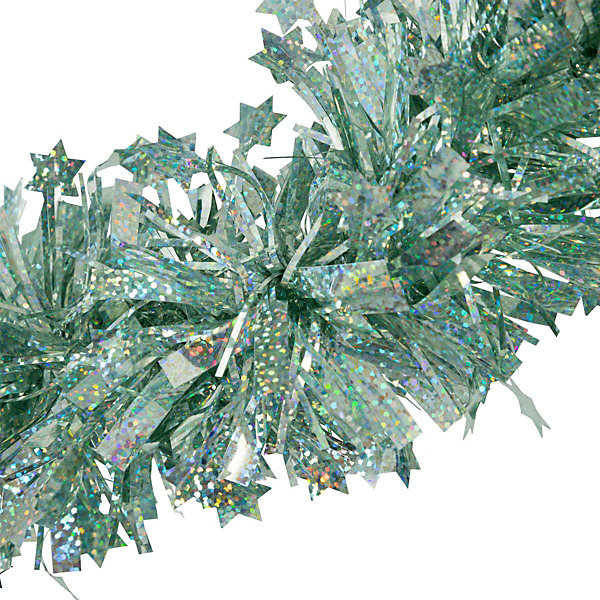 Guirlande de Noël étoile 100x6x2m vert amande - Atmosphera