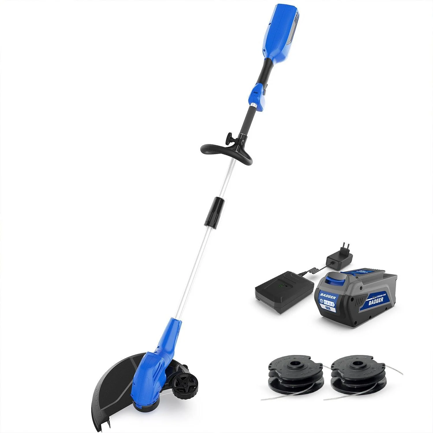 Power 40V 2-in-1 Electric String Trimmer Edger with Auto Feed & 6500RPM Motor