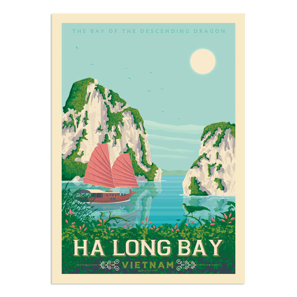 - Affiche Ha Long Bay  50x70 cm