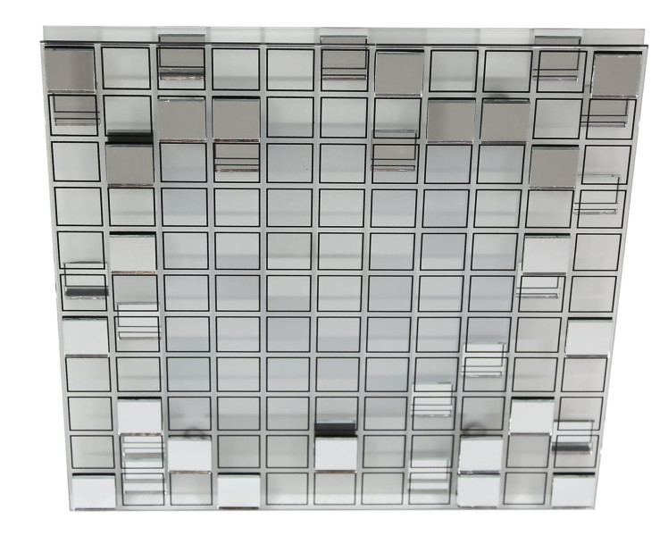 Plafon MOSAICkwadratowy biało-srebrny LED 1x9W 31cm 550lm IP20 Candellux