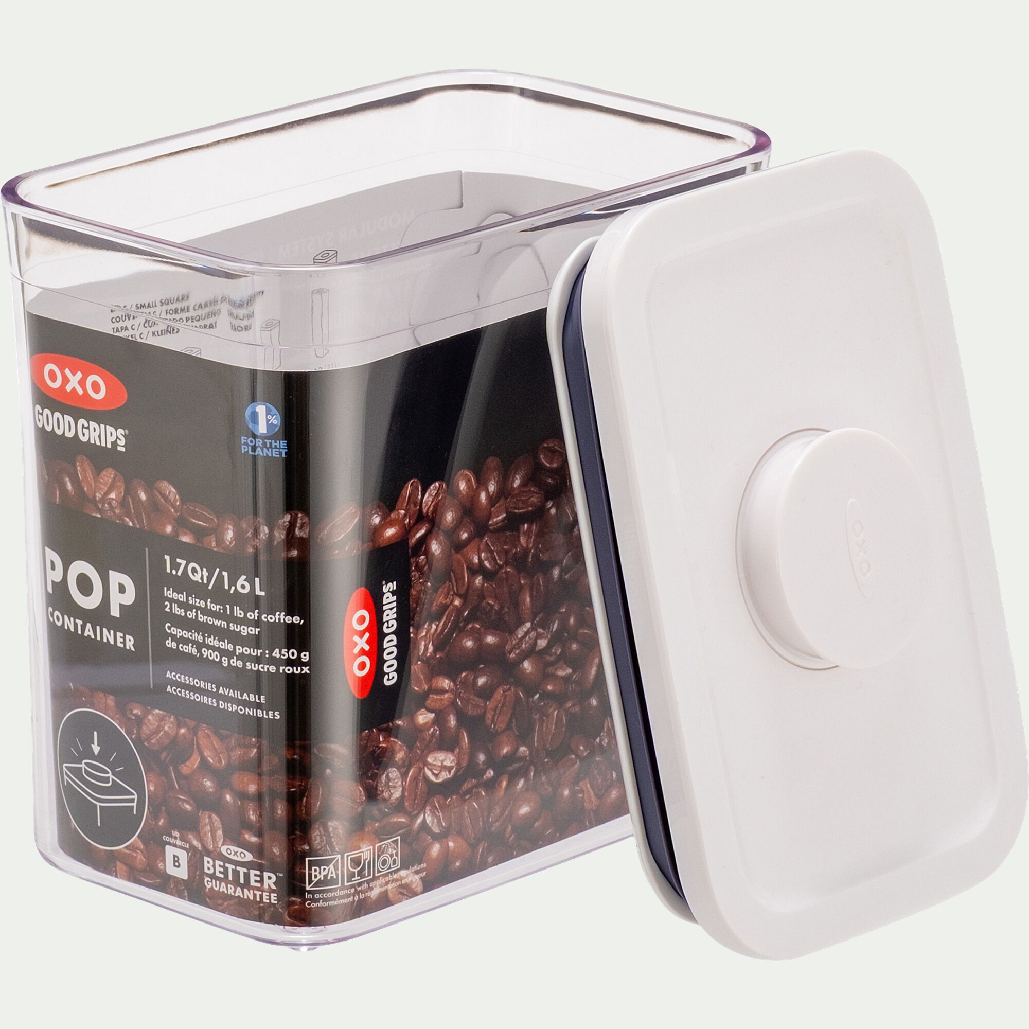 POP - Boîte de conservation 1,6L - transparent