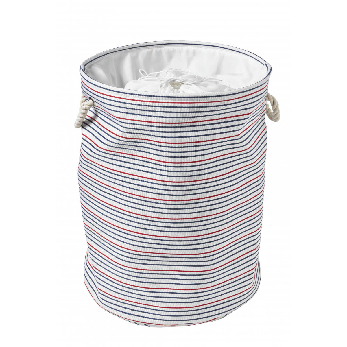 MAGELLAN - Panier à linge pliant blanc 40x50cm