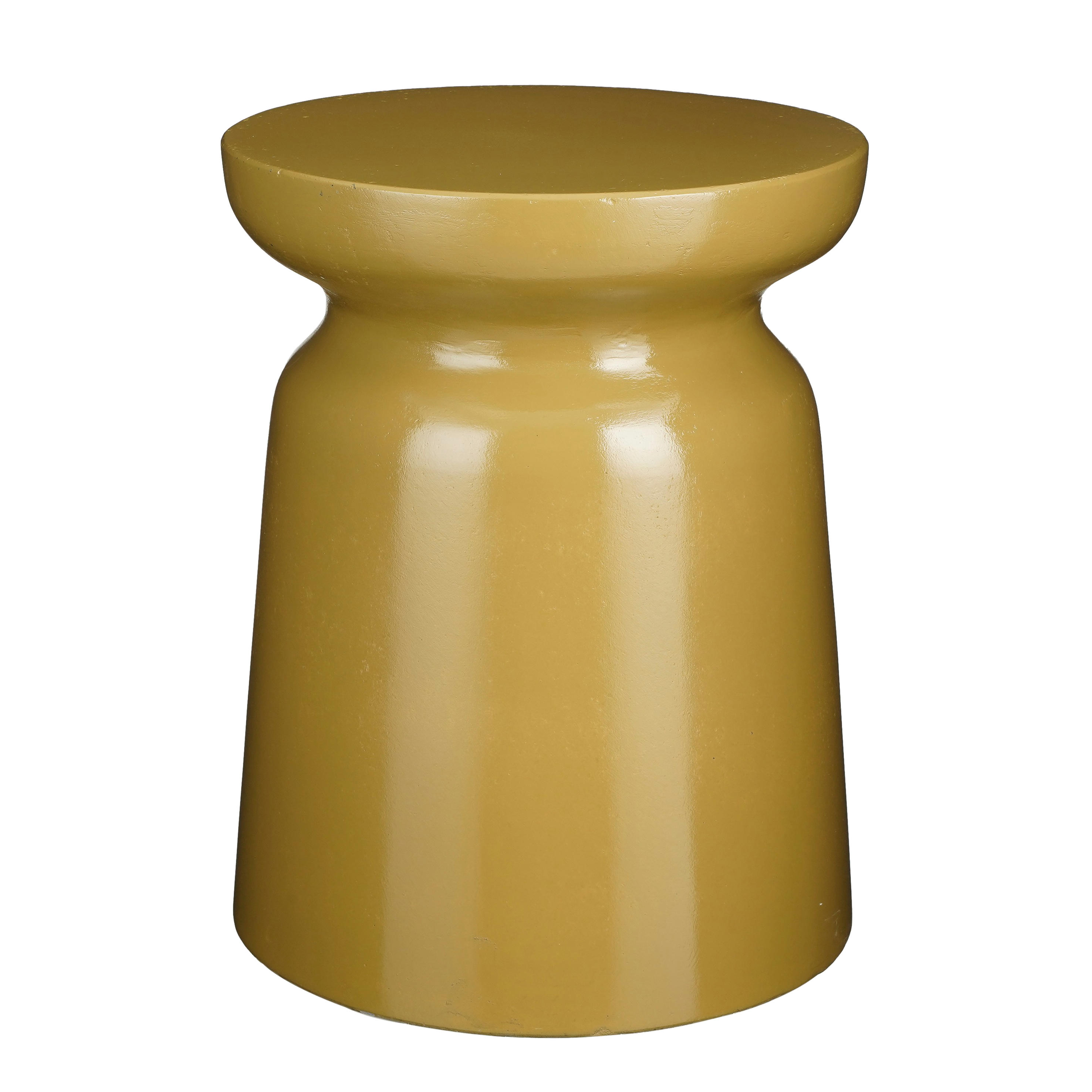 STAGE - Table d'appoint en ciment jaune H45