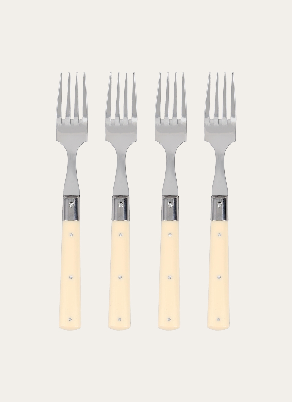 COFFRET DE 4 FOURCHETTES CREME