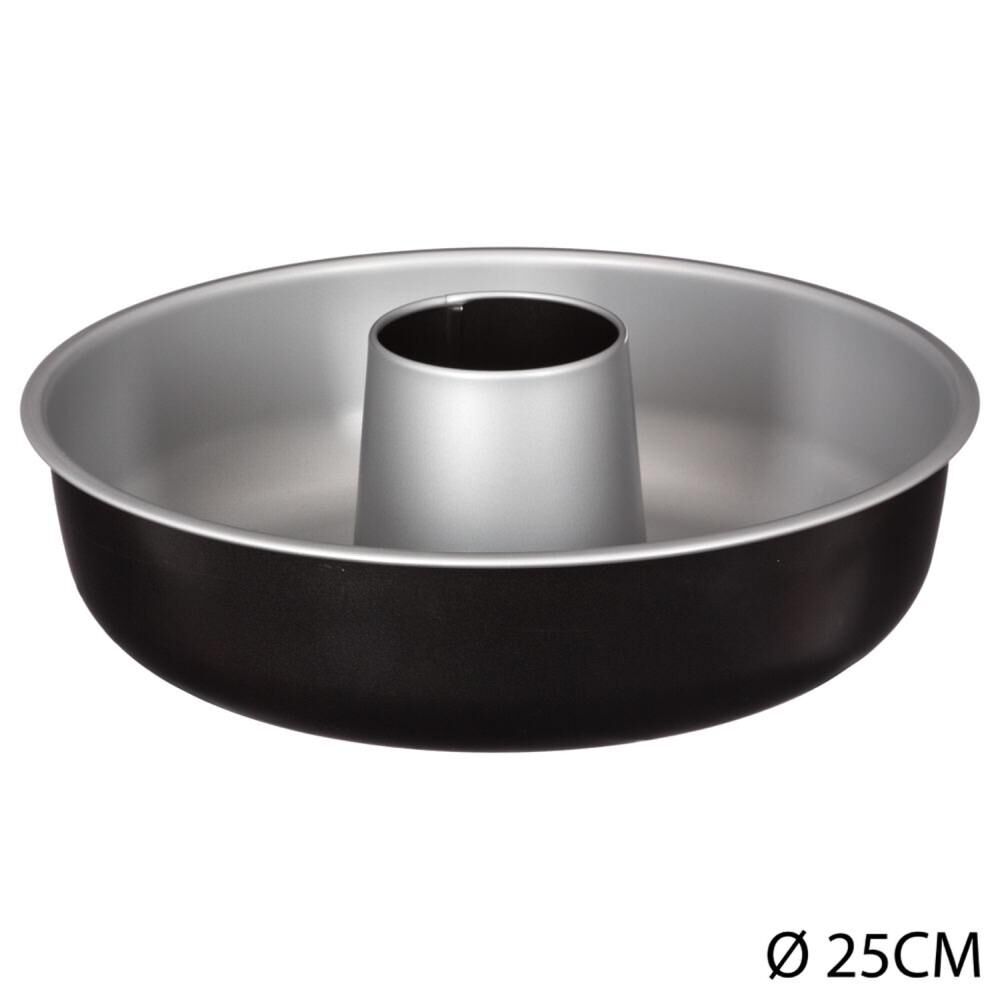 Forma savarin desmontável preta 25,4cm