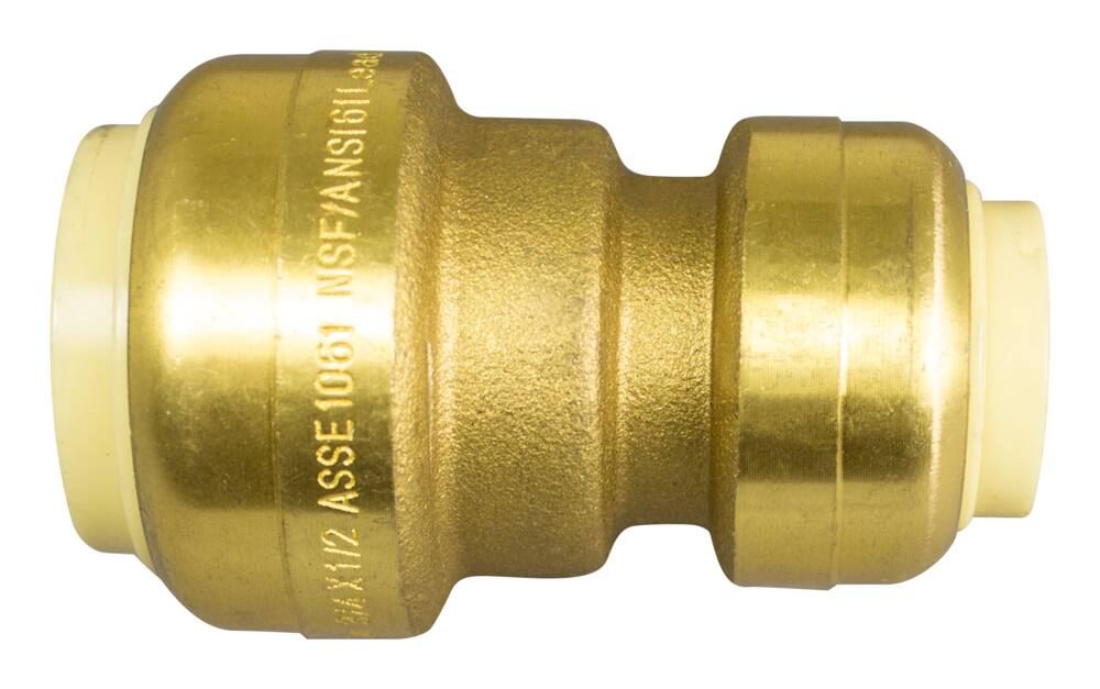 Push N’ Connect Reducing Coupling, 3/4 x 1/2-in