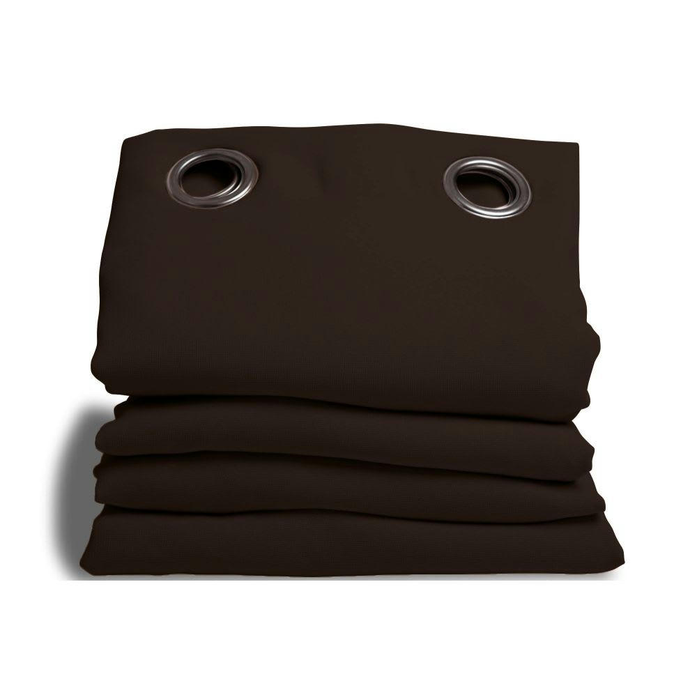 - Rideau phonique thermique occultant marron 140x260