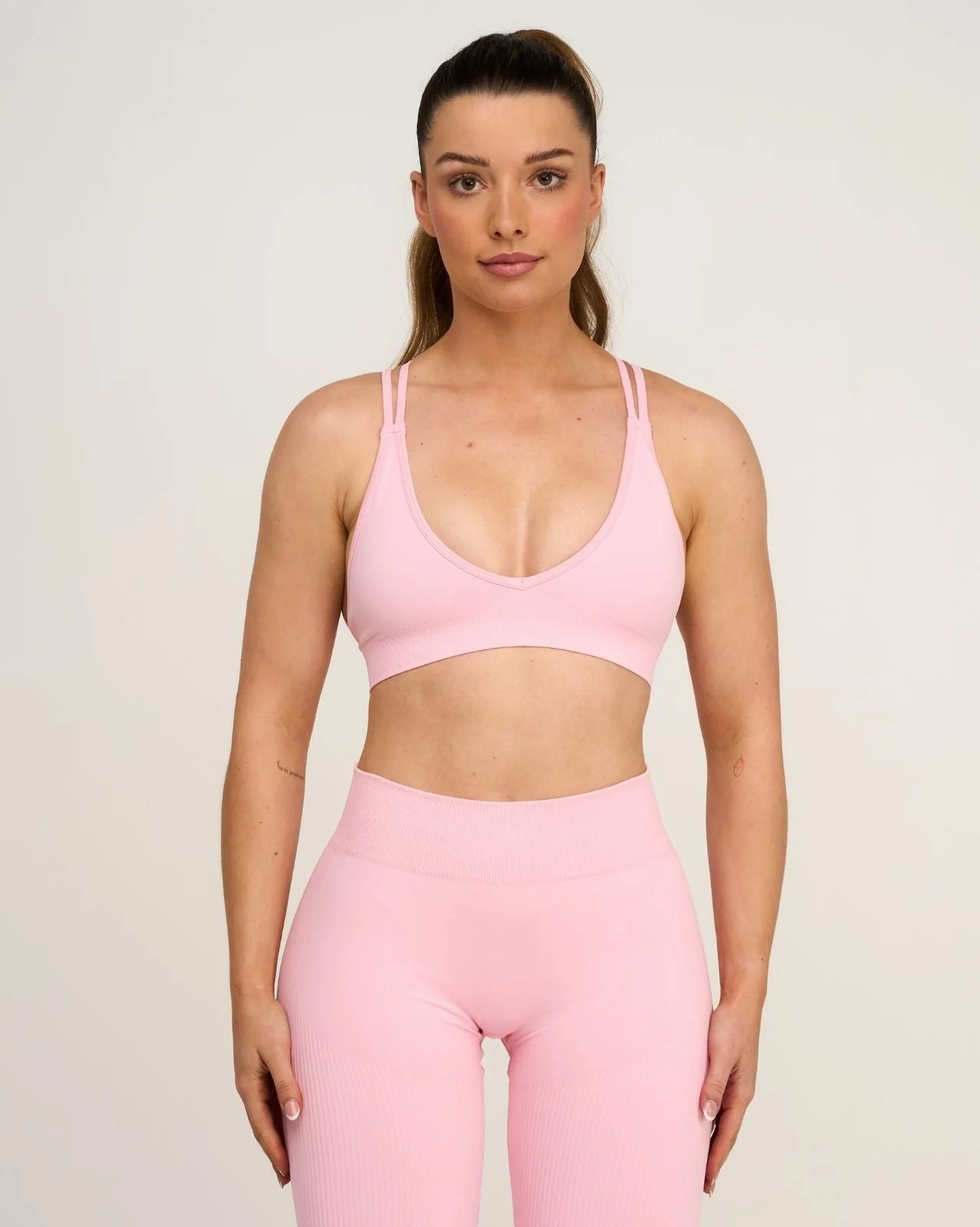 Elevate™ Sculpting Seamless High Apex Bra | Cotton Pink