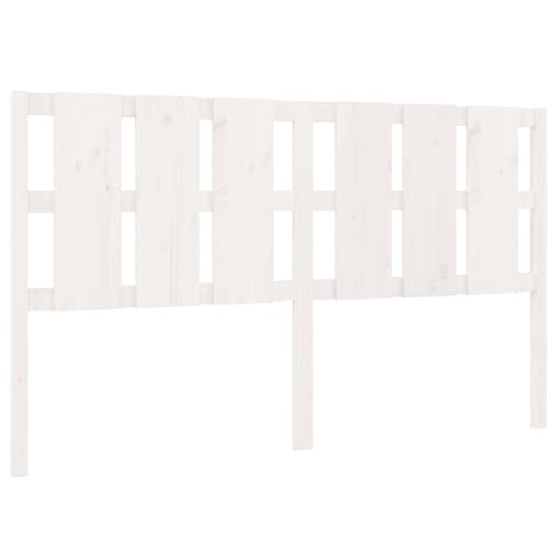 NNEVL Bed Headboard White 185.5x4x100 cm Solid Wood Pine