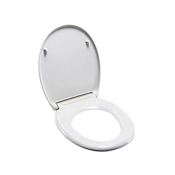 Abattant wc HARRY BlancCharnières Zinc Spirella