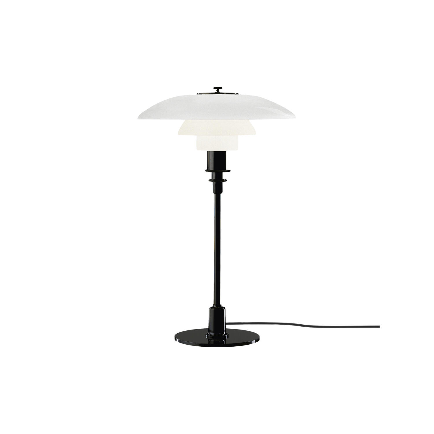 PH 3/2 bordlampe, black metallised