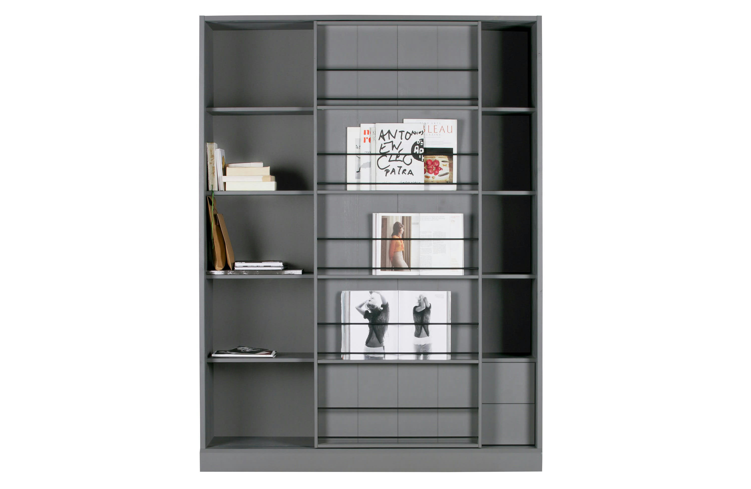 SWING - Armoire avec 1 porte coulissante en bois gris foncé
