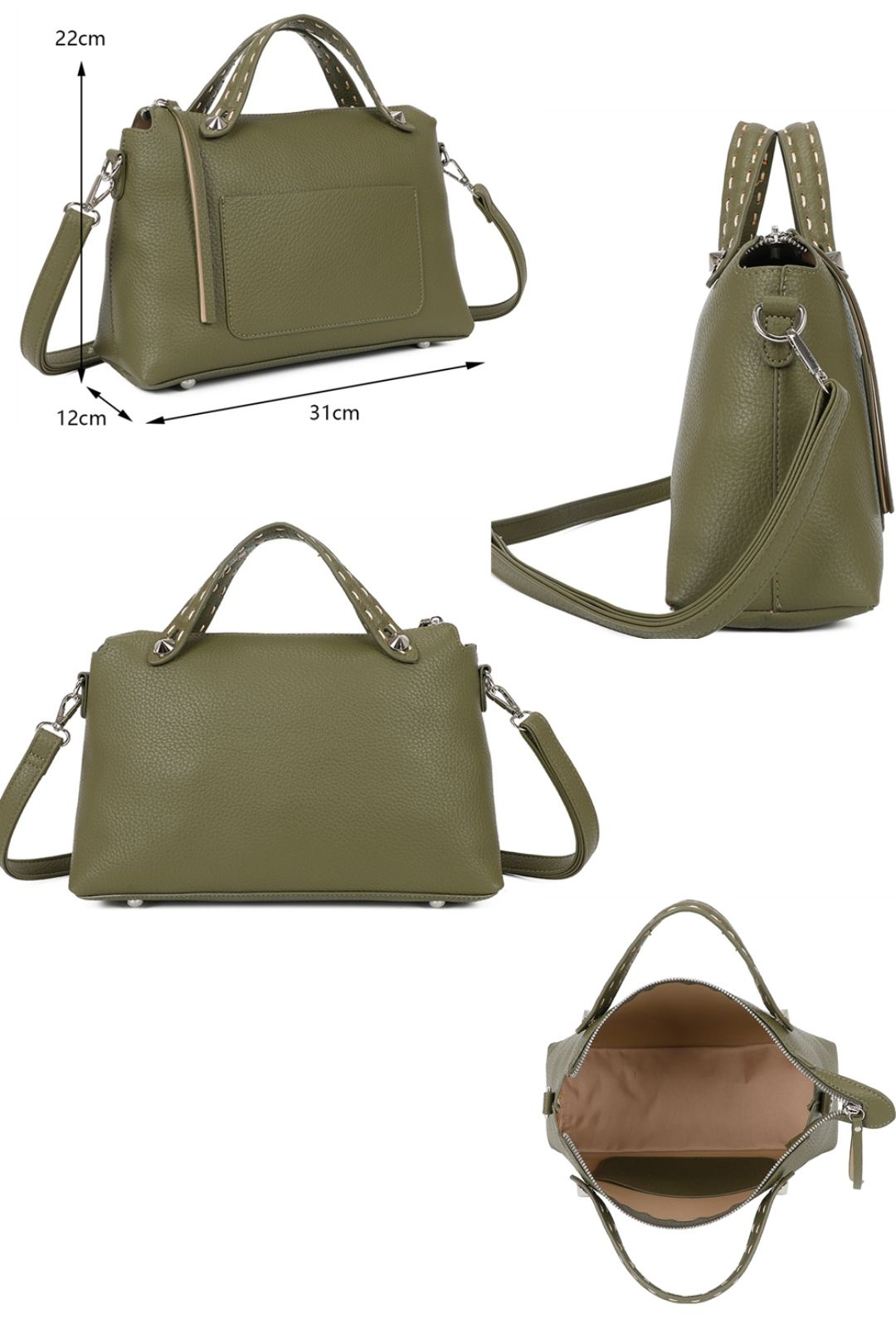 Fontanella Fashion Arva PU Leather Crossbody Top-Handle Bag